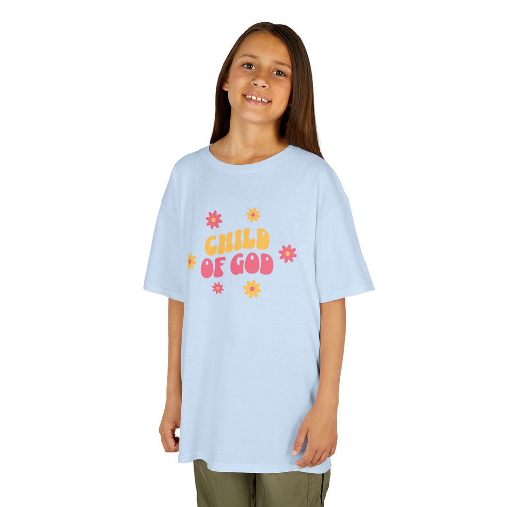 Kids T-Shirt "Child of God" Floral Christian Tee