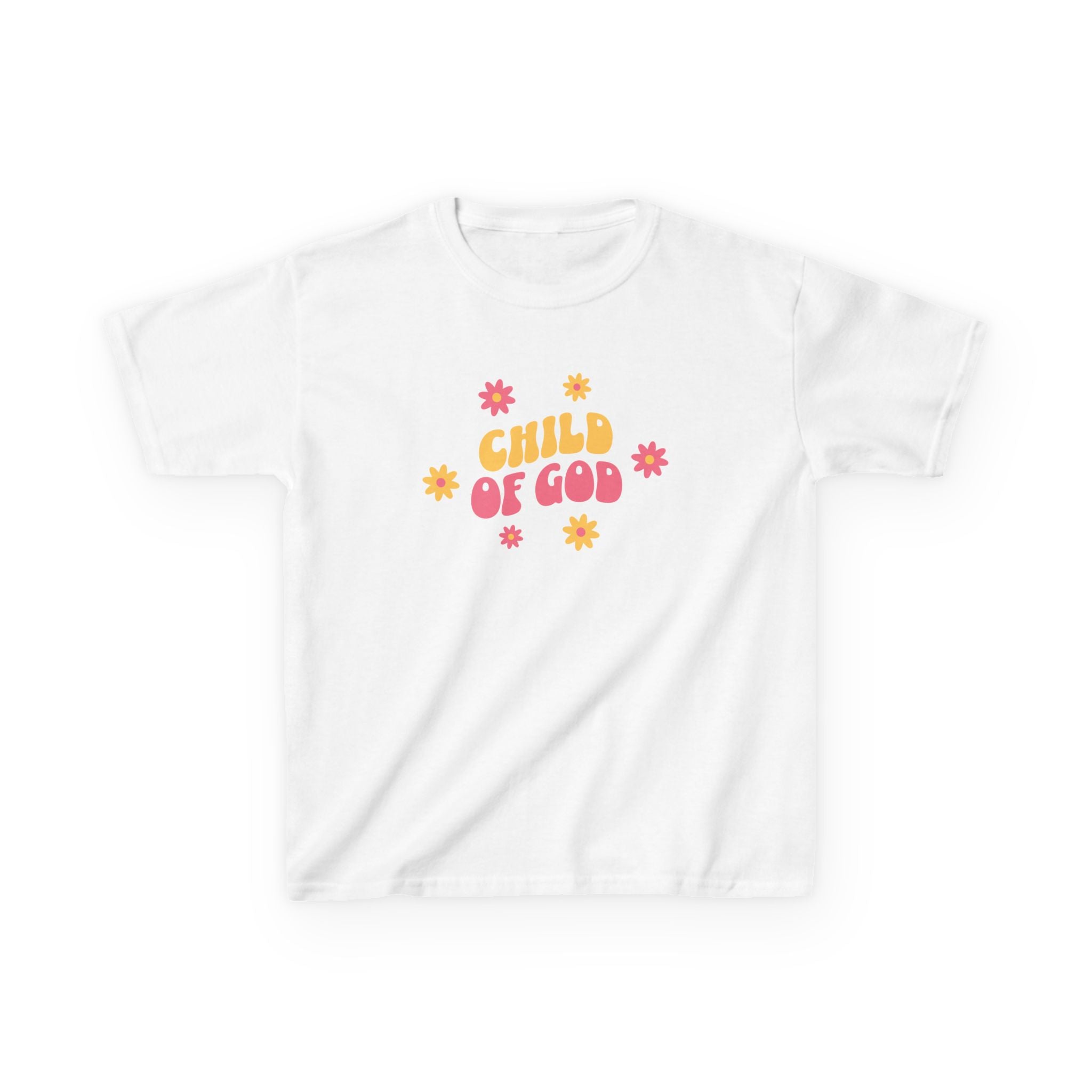 Kids T-Shirt "Child of God" Floral Christian Tee