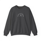Crewneck Sweatshirt - "God Is Good" Minimal Arch Graphic | Cozy Faith-Based Pullover