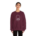 Mountain Arch Crewneck Sweatshirt — 'Take Only Memories' Minimal Outdoor Pullover