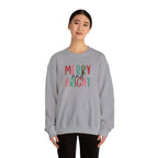 Merry and Bright Crewneck Sweatshirt - Holiday Christmas Sweater