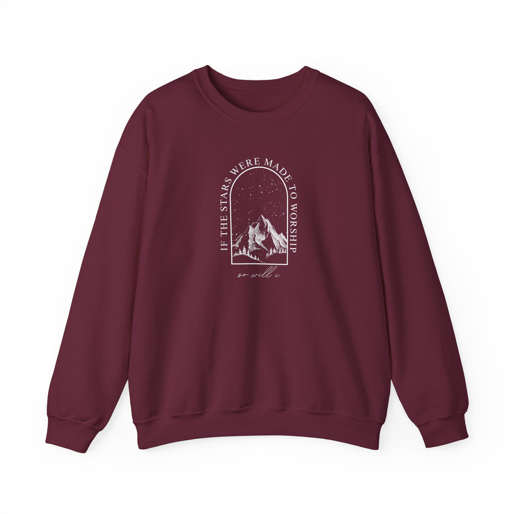 Mountain Arch Crewneck Sweatshirt — 'Take Only Memories' Minimal Outdoor Pullover