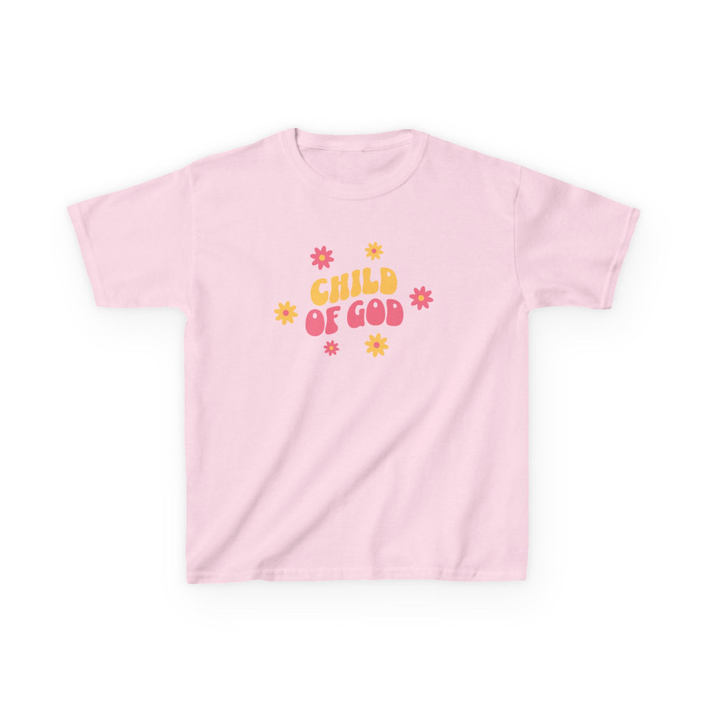 Kids T-Shirt "Child of God" Floral Christian Tee