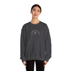 Crewneck Sweatshirt - "God Is Good" Minimal Arch Graphic | Cozy Faith-Based Pullover