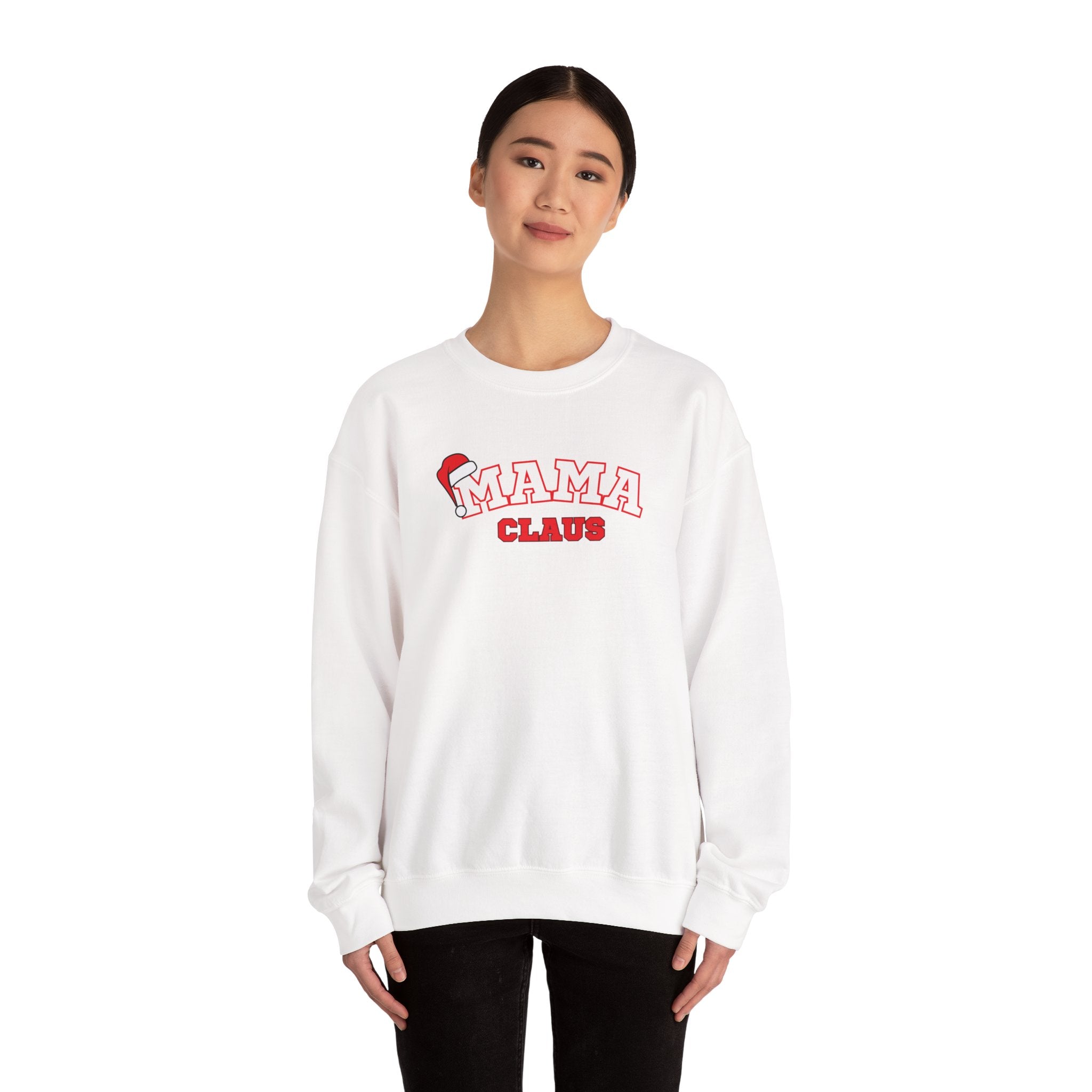 Mama Claus Sweatshirt — Festive Holiday Crewneck for Moms