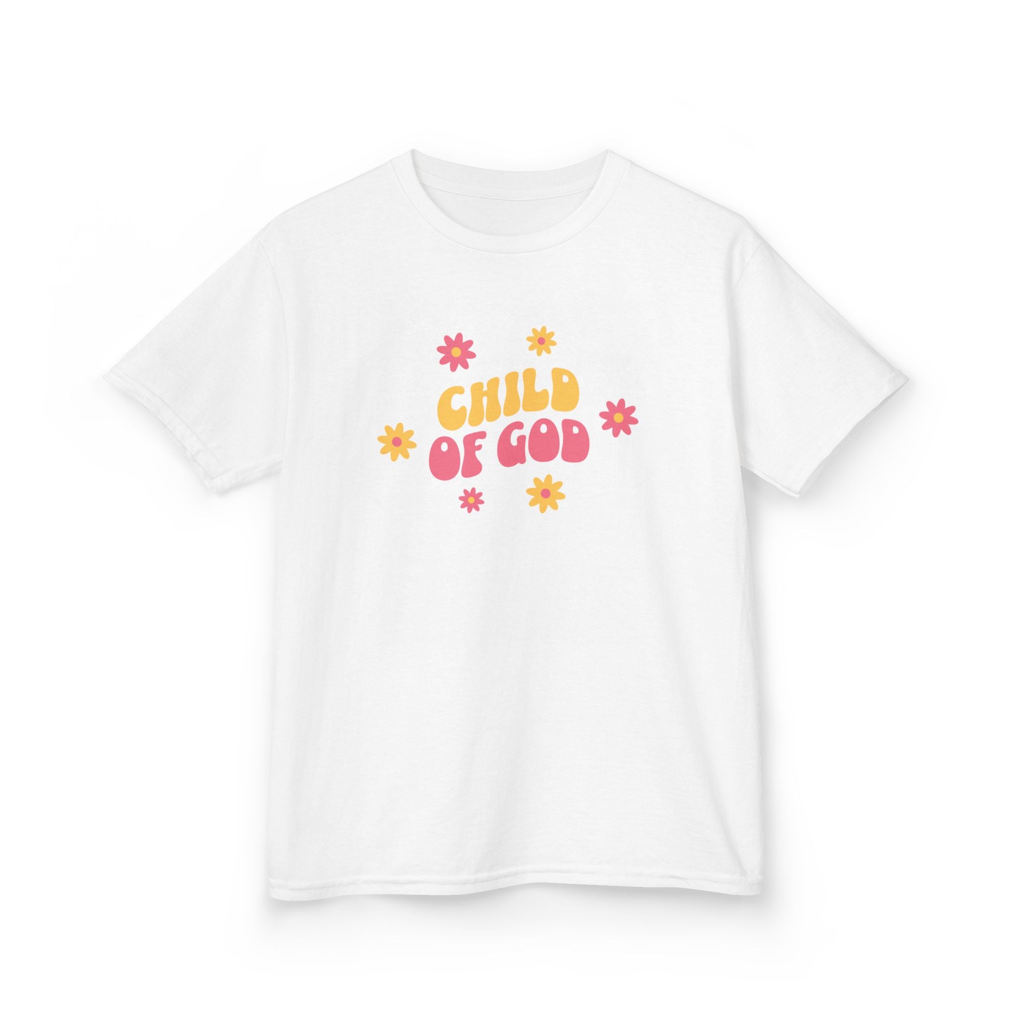 Kids T-Shirt "Child of God" Floral Christian Tee