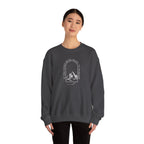 Mountain Arch Crewneck Sweatshirt — 'Take Only Memories' Minimal Outdoor Pullover