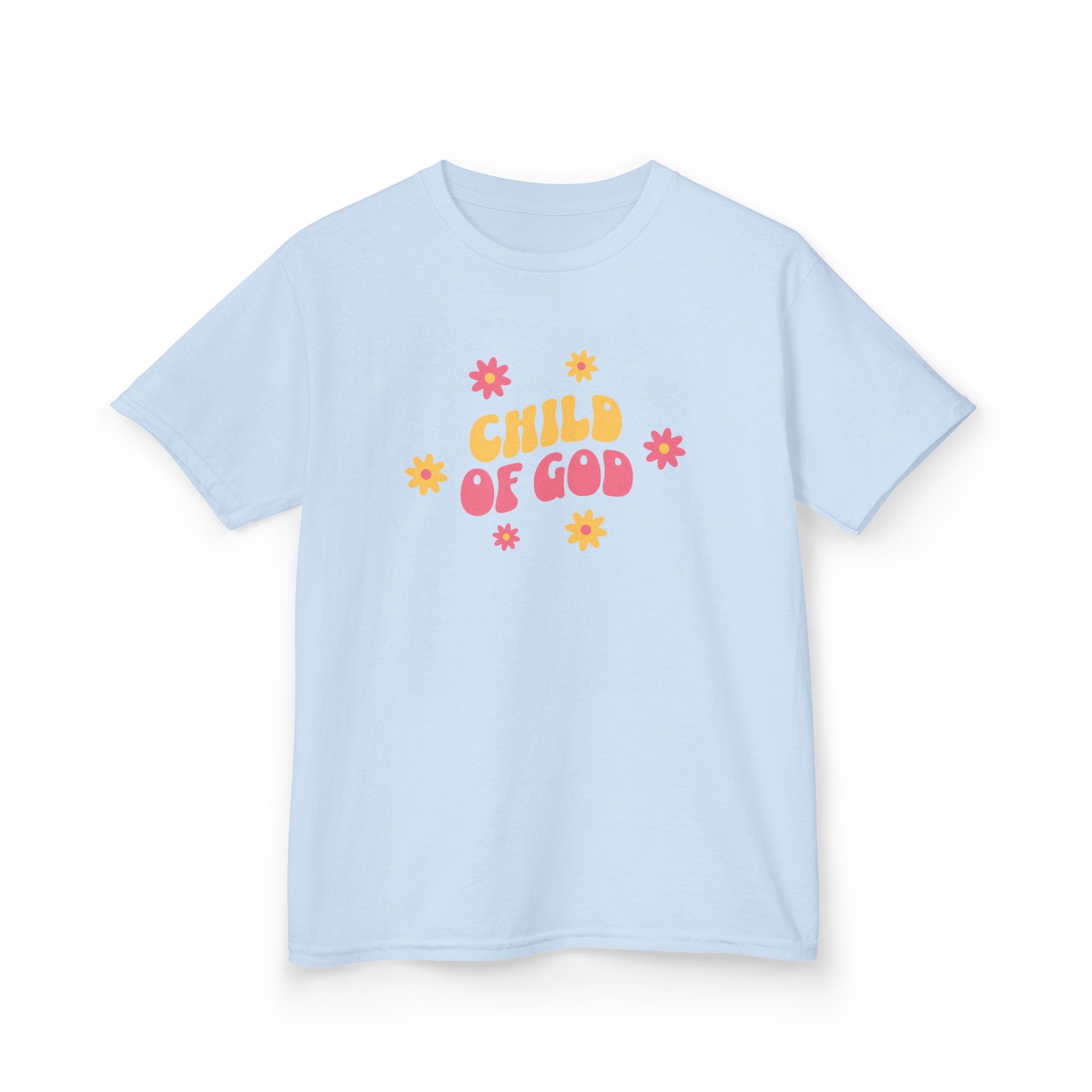 Kids T-Shirt "Child of God" Floral Christian Tee