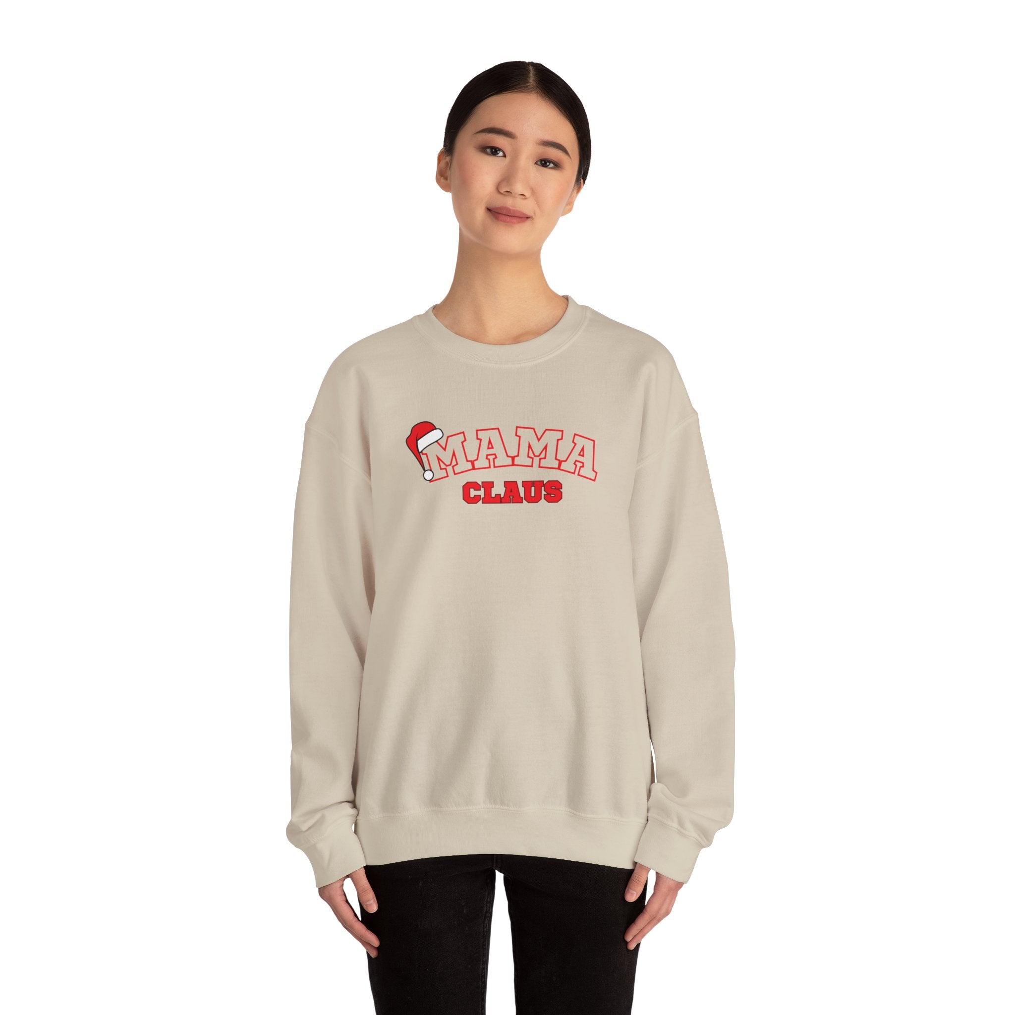 Mama Claus Sweatshirt — Festive Holiday Crewneck for Moms