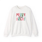 Merry and Bright Crewneck Sweatshirt - Holiday Christmas Sweater