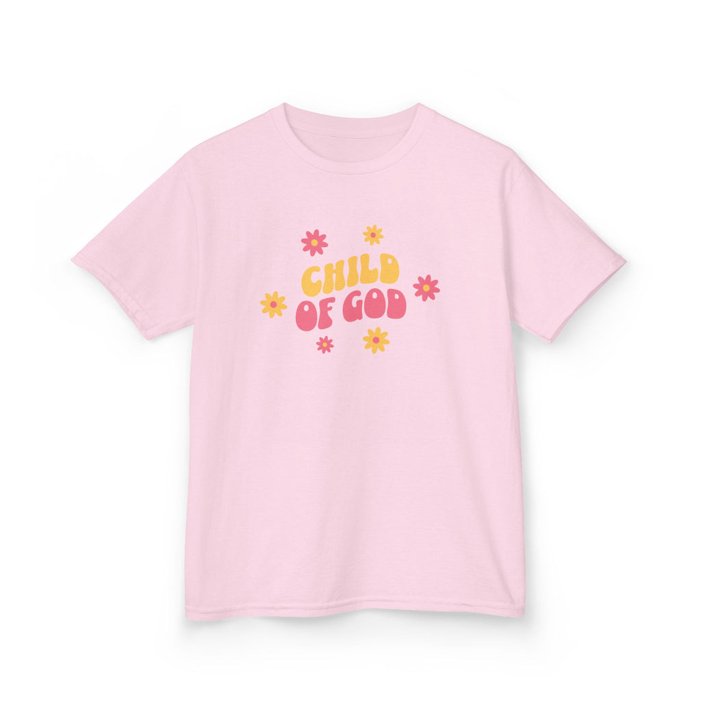Kids T-Shirt "Child of God" Floral Christian Tee