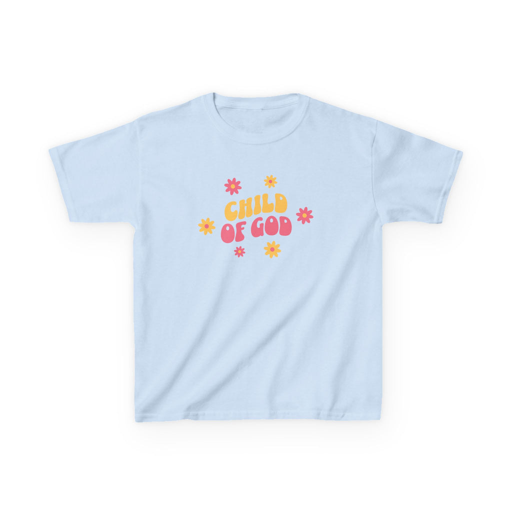 Kids T-Shirt "Child of God" Floral Christian Tee