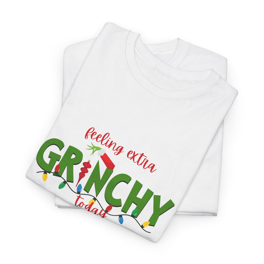 Grinchy Holiday Crewneck Sweatshirt — "Feeling Extra Grinchy Today" Christmas T-Shirt