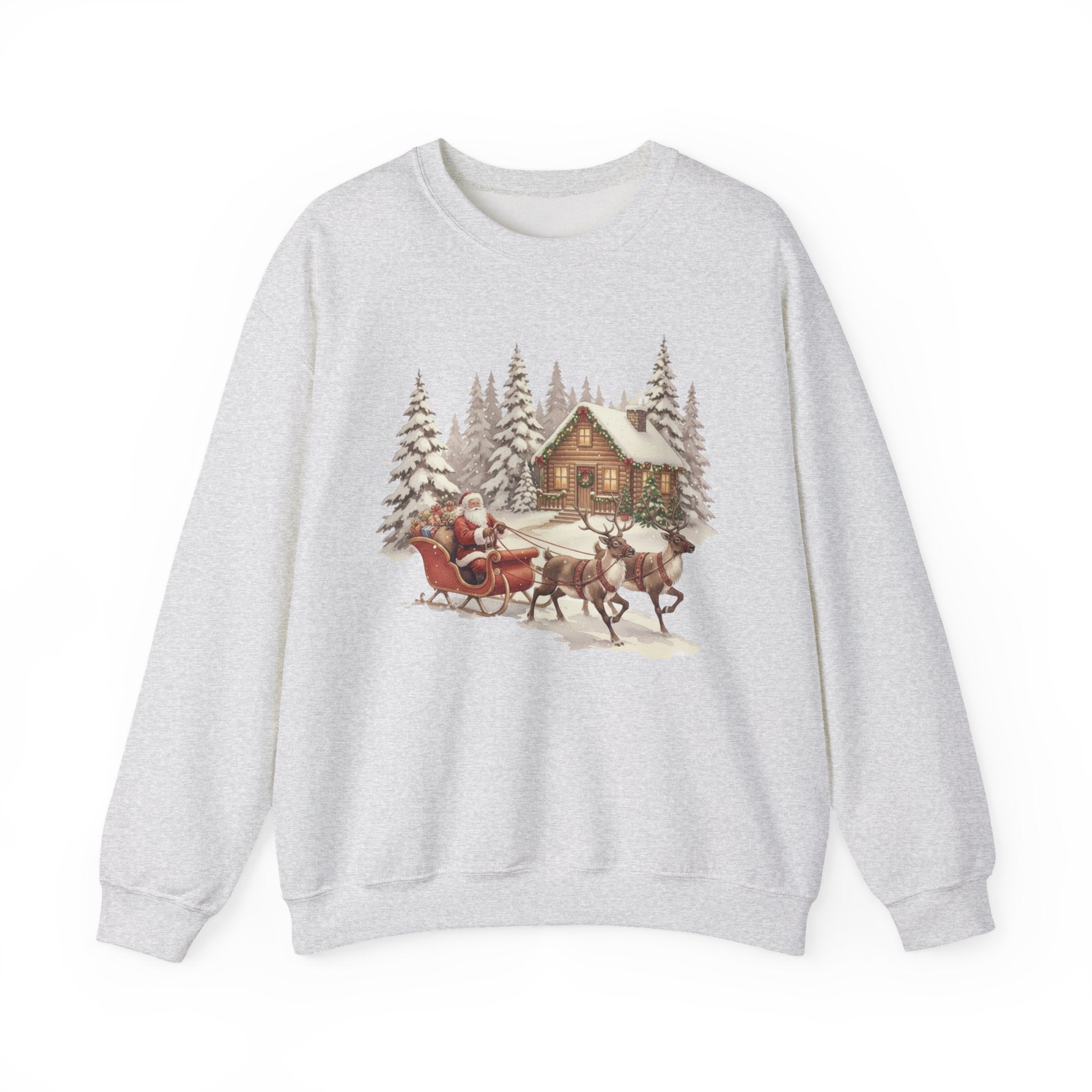 Christmas Santa Sleigh Crewneck Sweatshirt