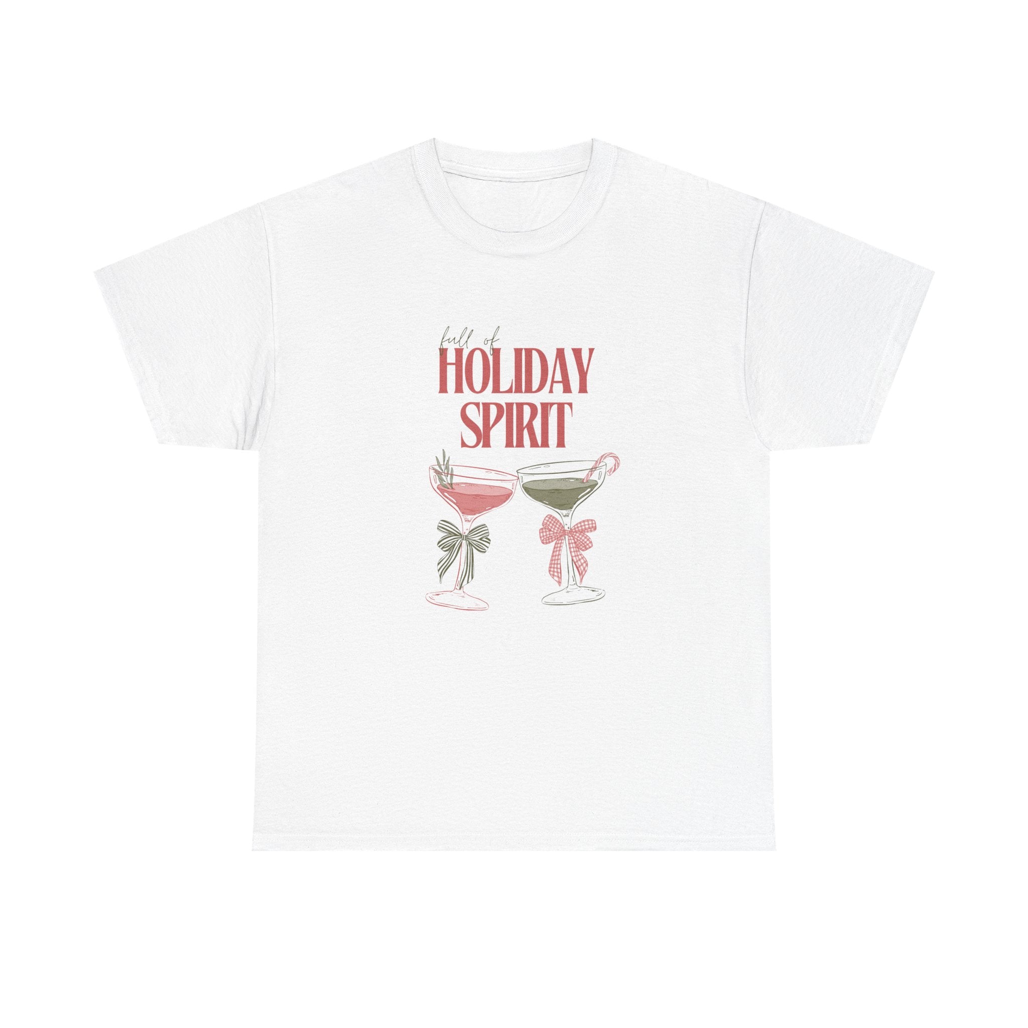 Full of Holiday Spirit Sweatshirt — Festive Cocktail Christmas T-Shirt