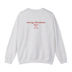 Crewneck Sweatshirt — "merry christmas" Minimal Ribbon Holiday Design