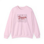 Jesus Bible Quote – Minimal Christmas Crewneck Sweatshirt