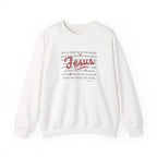 Jesus Bible Quote – Minimal Christmas Crewneck Sweatshirt